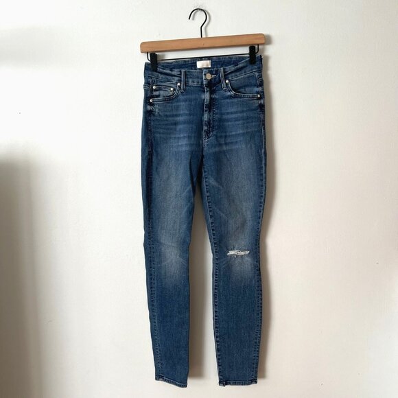 MOTHER Denim High Waisted Looker Skinny Jeans Getalongs Women's Size 26 - Picture 1 of 11